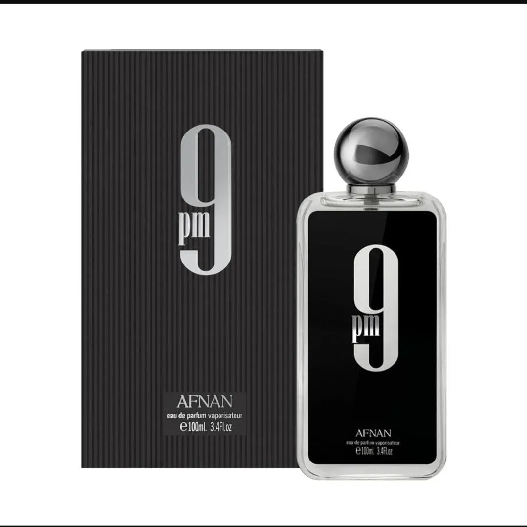 9 PM Afnan  Perfume 100ml Black Alcohol Free